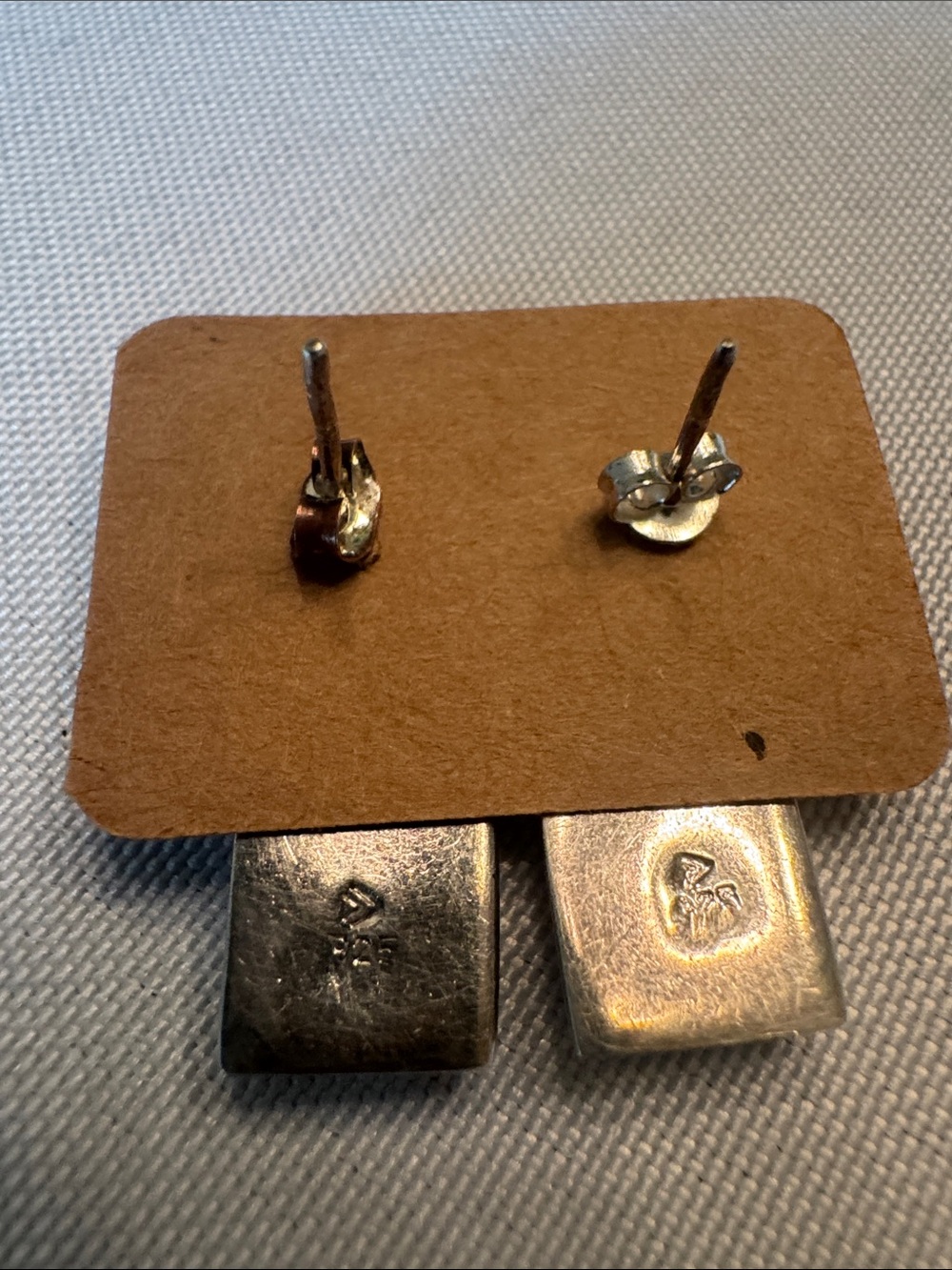 Silpada Black and Silver Double Square Drop Earrings - Picture 2 of 3